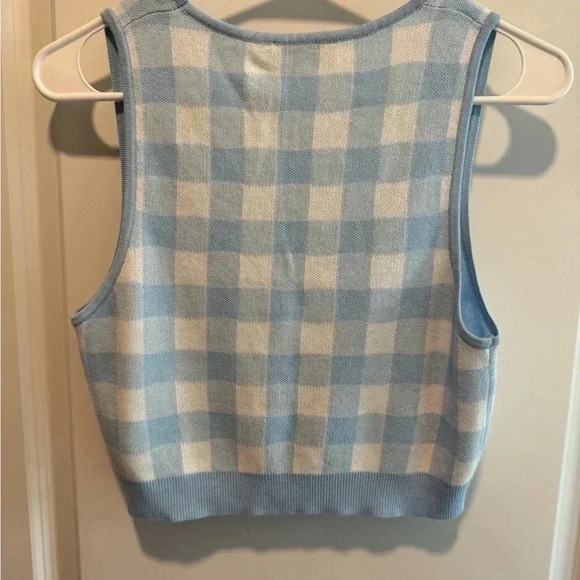LILOU sl gingham pattern other top - Picture 8 of 8